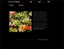 Tablet Screenshot of alexanderflorals.com